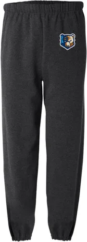 Vista 2 de LOGOVISION Bob Jones University Primary Logo Mens Jogger Sweatpants, Charcoal Heather, Large