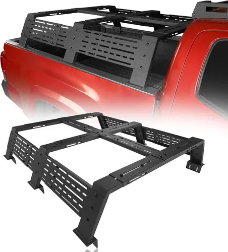u-Box Tacoma Overland - Escalera para camión de carga de 12.2 pulgadas de alto para camionetas con rieles de cama, compatible con Toyota 07-23