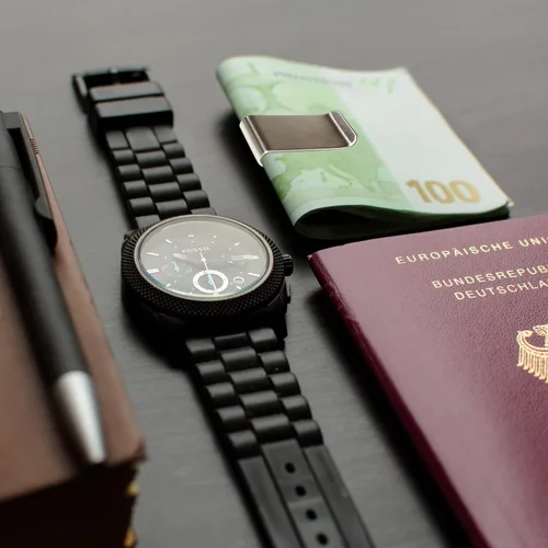 Vista 5 de IFAMIO Billetera de acero inoxidable Clip para dinero 5 unids tarjeta de crédito titular de efectivo minimalista, plateado