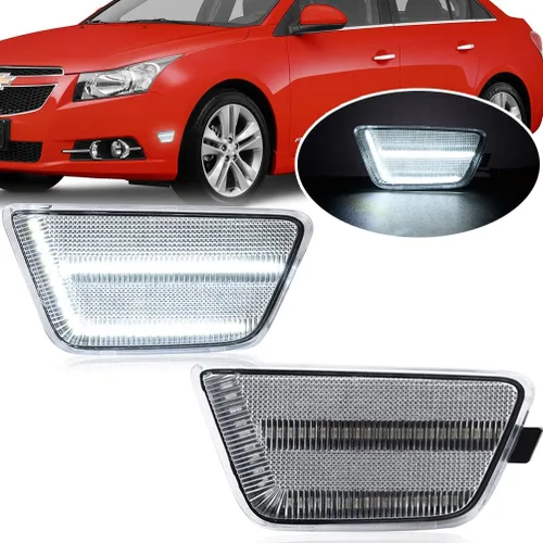 Vista 11 de Conjuntos de luces de posición lateral LED para Cruze 2011 2012 2013 2014 2015 2016 Chevy Cruze Diesel Eco L LS LT LTZ, luces de posición lateral