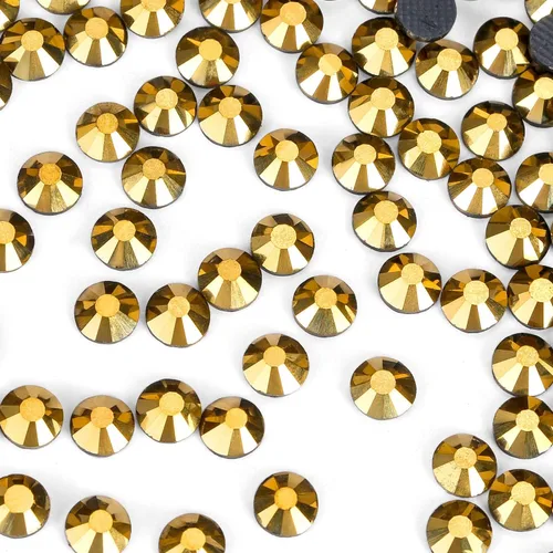 Vista 23 de 1440 piezas de diamantes de imitación termoadhesivos SS20 color púrpura2 con parte posterior plana, gemas de cristal de vidrio para ropa, camisas