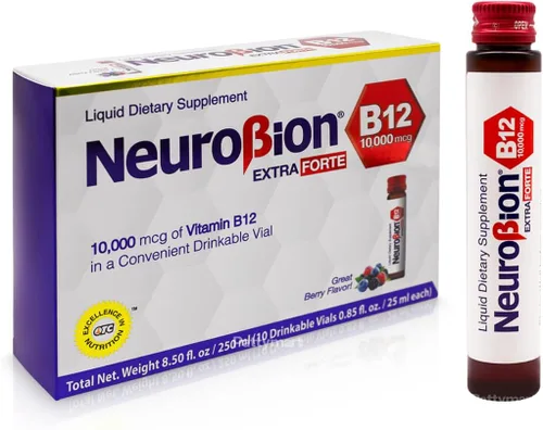 Vista 7 de Neurobion Extra Forte B12 10,000 mcg Viales, Líquido - Extremadamente Potente - 10 Viales por Caja