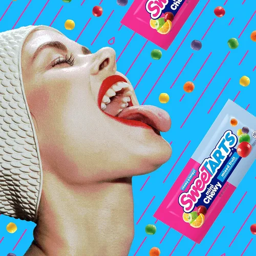 Vista 7 de SweeTARTS Mini caramelos masticables, bolsas de 1.8 onzas (paquete de 48)