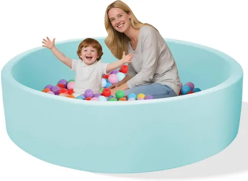Vista 9 de Pequeño pozo de bolas de espuma viscoelástica para niños, piscina de bolas suave redonda para juegos de niños pequeños (bolas no incluidas)