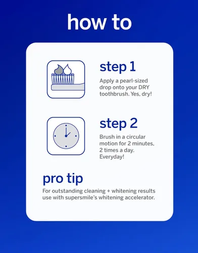 Vista 7 de Supersmile Professional Whitening Toothpaste – Fluoride Toothpaste for Visibly Whiter Teeth – Whitens up to 6 Shades