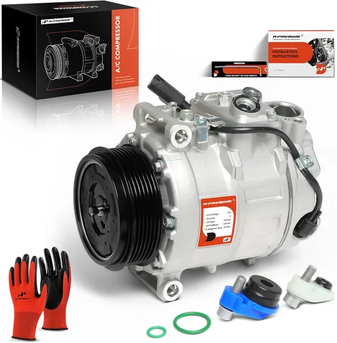 A-Premium Compresor de aire acondicionado con embrague compatible con Mercedes-Benz SL500 2006-2006, SL55 AMG 2003-2008