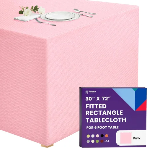 Vista 34 de Gee Di Moda - Mantel rectangular a medida en poliéster lavable para mesa de 4 pies, ideal para mesa de bufé, fiestas, cenas, bodas, vacaciones