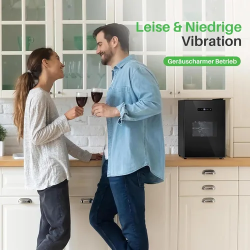 Vista 3 de Nutrichef Refrigerador delgado de vino de 12 botellas Ideal tanto para vinos tintos como blancos Temperatura ajustable de 41 °F a 64 °F Ultra