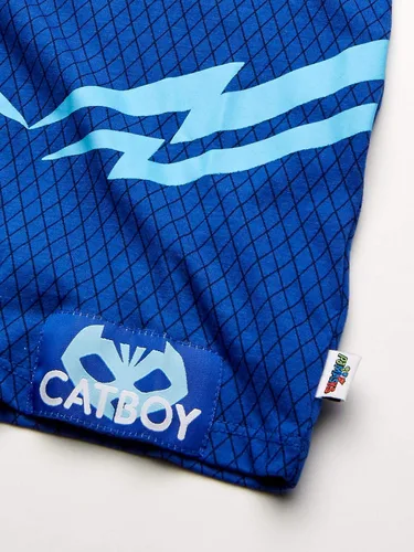 Vista 3 de PJ Masks Boys' Gekko and Catboy Costume Hoodie Sweatshirt with Mesh Mask