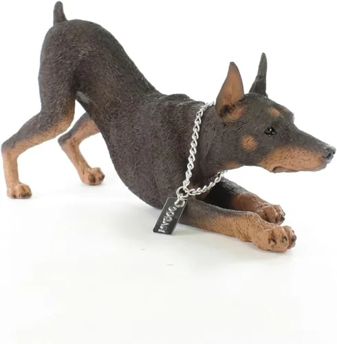 Vista 10 de Conversation Concepts Figura Doberman MyDog Negro Negro Doberman Pinscher Mi Perro
