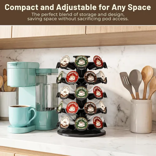 Vista 7 de Everie - Soporte para cápsulas de café compatible con cápsulas de 40 K