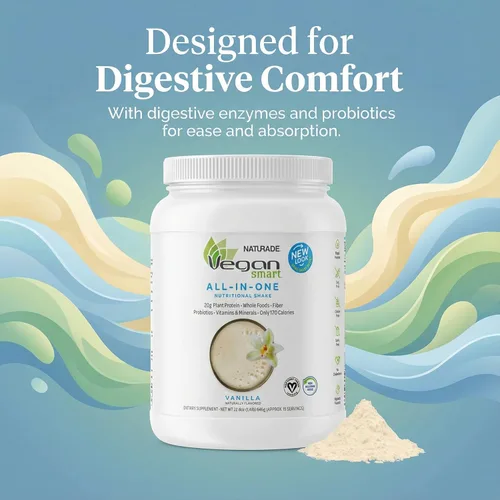 Vista 7 de Batido nutricional a base de plantas, vegano Vegan Smart, naturalmente saborizado y azucarado, sin GMO, proyecto verificado, 106912, 1, 1