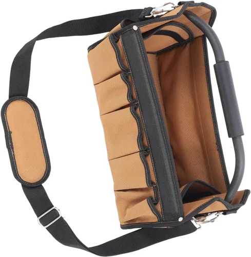 Vista 9 de Topyond 16-Inch Electrician Tool Bag,32 Pockets Heavy Duty Tool Bags for Men,Wide Mouth Toolbag,Large Capacity Oxford Cloth Open Top Tool Organizer