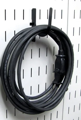 Vista 7 de Juego de accesorios ranurados Wall Control para estación de trabajo, negro, KT-400-WRK B