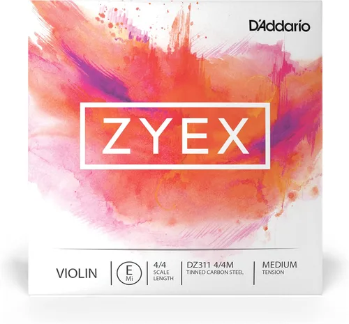 Vista 15 de D'Addario Zyex - Juego de cuerdas para violín (escala 4/4, tensión media)