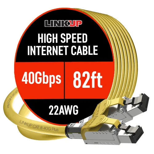 Vista 23 de LINKUP Cable Ethernet Cat 8 Cable largo de Internet Conexión LAN de alta velocidad Conectores RJ45 Uso con Cat 5/Cat 6/Cat 7 Óptimo
