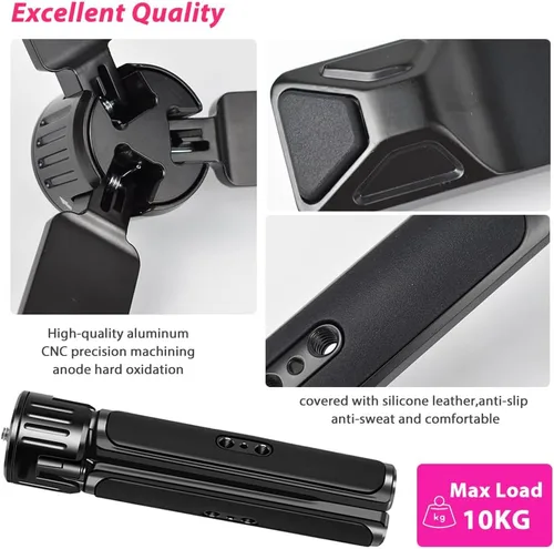 Vista 2 de Mini trípode de aluminio resistente, trípode de mesa de escritorio para cardanes DSLR, Zhiyun Weebill/Crane/Lab, DJI Ronin S/SC/RS/RSC Series, Osmo