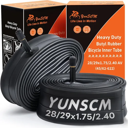 YUNSCM Tubos de bicicleta resistentes de 29 pulgadas de 29 x 1.75/2.40 pulgadas de 29 pulgadas, compatibles con