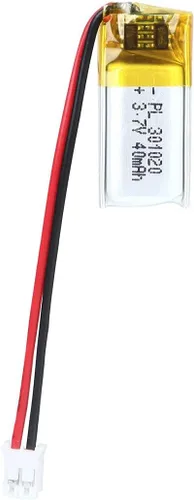 Vista 64 de Batería LiPo de 3.7V 1000mAh 102050, batería recargable de polímero de litio con conector y cable JST PH2.0.000 in, reemplazo para altavoz