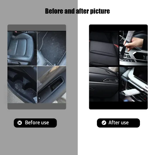 Vista 7 de Cepillo de doble cabezal para limpieza de coche, cepillos de automóvil para detallar el interior, cepillos para detalles de automóviles exteriores