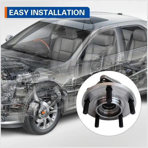 Vista 8 de MACEL 513263 Conjunto de cubo de cojinete de rueda delantera para Chrysler 200 2011-2014, Sebring 2007-2010, Dodge Avenger 2008-2014, Calibre