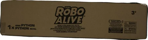 Vista 5 de Robo Alive King Python by ZURU (embalaje sin frustraciones) serpiente robótica alimentada por batería, juguetes interactivos para niños, juguete