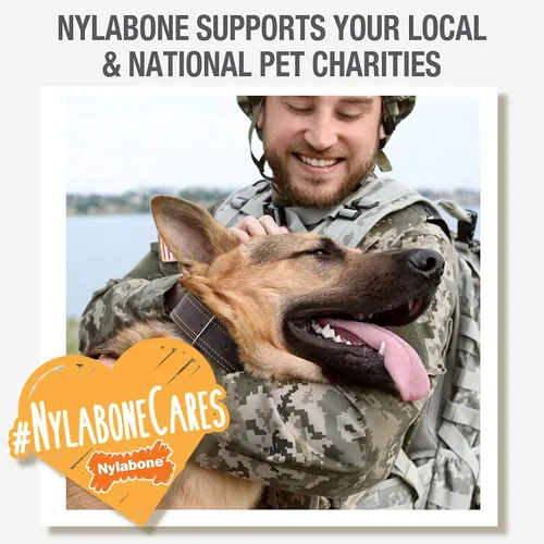 Vista 7 de Nylabone Flex Moderate - Juguete masticable para perros de pollo medianolobo (1 unidad)