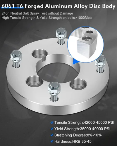 Vista 5 de ECCPP 4 adaptadores de rueda de 4 lengüetas de 1 pulgada 4x110 a 4x156 12x1.25 2.913 in para 2007-2016 para Honda Rancher 420 adaptadores de rueda