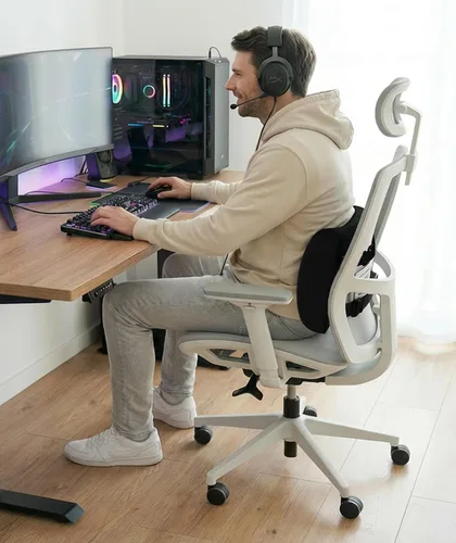 Vista 6 de Almohada para espalda de espuma viscoelástica de Everlasting Confort, Memory Foam, Negro, talla única