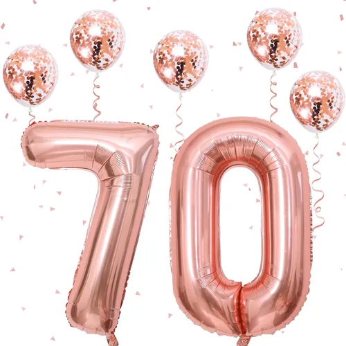 Vista 29 de Decoraciones de cumpleaños número 18 para niños y niñas, globo de aluminio con el número 18 de 40 pulgadas, globos de látex negros y metálicos