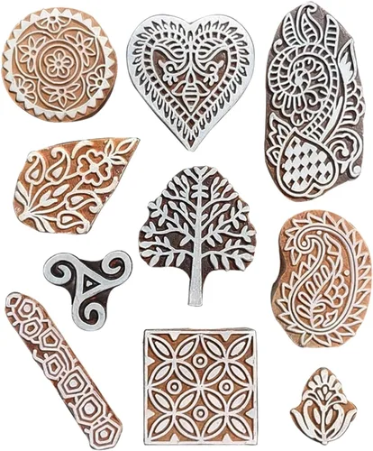 Vista 9 de Royal Kraft Sellos de impresión de bloques de madera surtidos (juego de 10) Bulk01_10