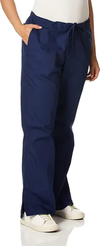Vista 2 de Cherokee Workwear 4101 - Pantalones de uniforme quirúrgico para mujer, tiro natural, pierna acampanada, cordón ajustable