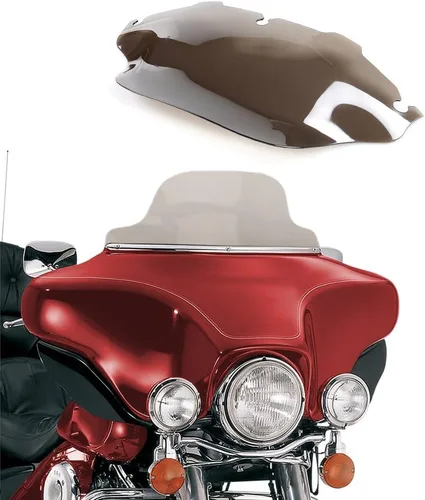 Vista 24 de WYNMOTO - Parabrisas negro de 4.5" para motocicleta, compatible con Harley Davidson Touring Street Glide Electra Glide FLHT FLHTCU Ultra Classic