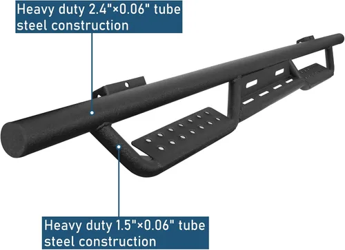 Vista 5 de u-Box Barras Nerf F150 Drop Side Step Estribo Off-Road Tubos Rocker Guard Rails compatibles con Ford F-150 2009 2010 2011 2012 2013 2014 SuperCrew
