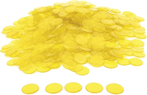 Vista 11 de GSE Games & Sports Expert Chips de bingo multicolor, 5,000 piezas de chips de conteo transparentes de alto contraste de 3/4 pulgadas