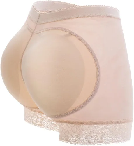 KIWI RATA - Bragas de encaje acolchadas para mujer sin costura levanta glúteos