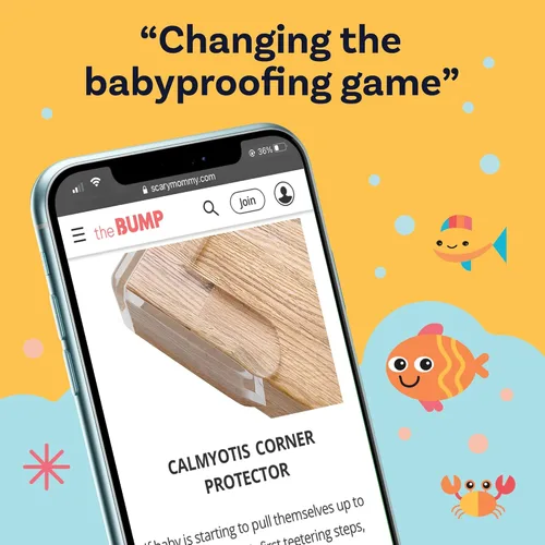 Vista 6 de CalMyotis Protectores de esquinas – Parachoques de seguridad para bordes de muebles, parachoques y cojín a prueba de bebés para cubrir muebles