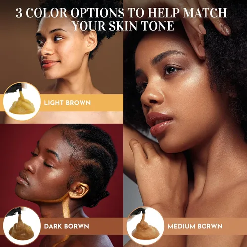 Vista 3 de Dolahair Melt Lace Tint Mousse and Spray for Dark Brown Wigs, Foam for Lace Frontal Wigs (Dark Brown)