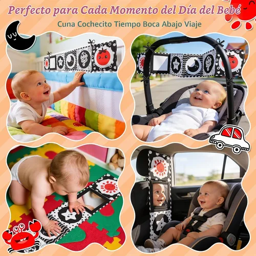 Vista 6 de Juguetes para bebés de alto contraste para recién nacidos