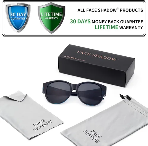 Vista 8 de Face Shadow Polarized Sunglasses Fit Over Glasses, Sunglasses for Women to Go Over Glasses UV Protection Lightweight