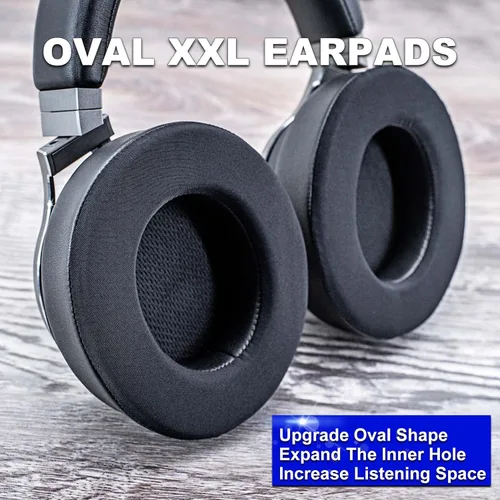 Vista 3 de Almohadillas de gel refrescante Virtuoso XT de forma ovalada para auriculares Virtuoso RGB inalámbricos, SE y XT, espuma viscoelástica más suave