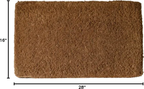 Vista 2 de Imports Decor Felpudo liso de fibra de coco, 16 x 27 pulgadas