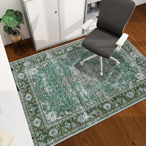 Vista 16 de Tapete para silla de oficina para suelo de madera dura, 48"x36" tapete protector de escritorio de computadora de fácil deslizamiento para silla