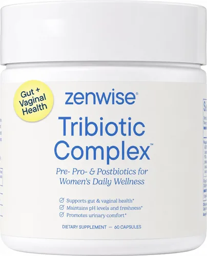Zenwise Health Tribióticos, probióticos, prebióticos para mujeres - 60 CT