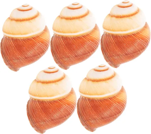 Unomor 5 unidades de caracol natural de caracol de cocina de cangrejo con aislamiento térmico seguro para horno, microondas, congelador, lavavajillas