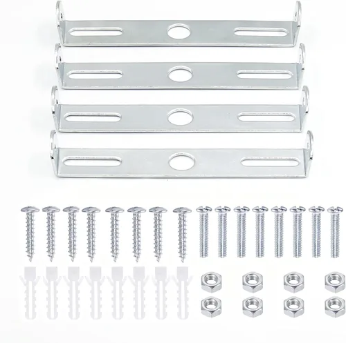 Vista 11 de 4 paquetes de soporte de montaje universal para luminarias cuadradas, soporte de montaje de placa de luz de techo de 3 pulgadas para pared, soporte