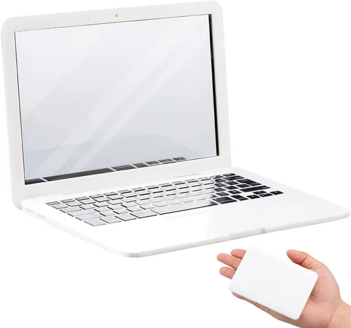 Vista 7 de Jetec Mini Espejo de Bolsillo para Laptop de Gato Espejo de Laptop de Gato 3.7 x 2.5 Pulgadas Pequeño Espejo de Computadora Falso Compacto para Casa