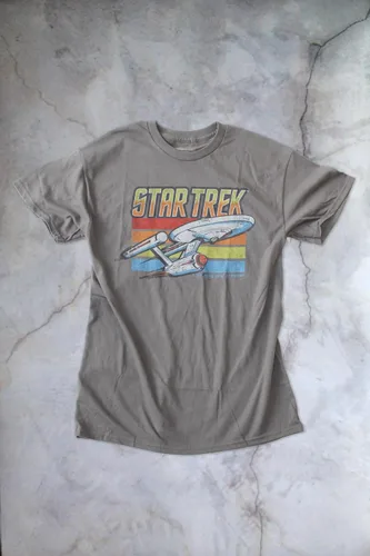 Vista 4 de Star Trek Enterprise Starship - Camiseta desgastada para hombre