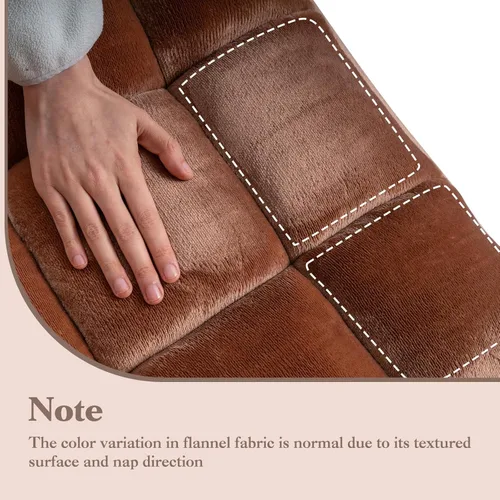 Vista 4 de Giantex Silla de suelo con 14 posiciones ajustables, sillón reclinable con funda de tela de franela suave, soporte de metal resistente, silla