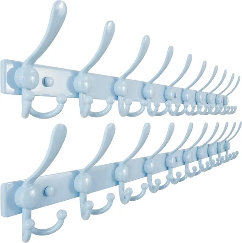 Vista 68 de Dseap Perchero de pared 2.0 Pro: resistente 300% más grueso, montaje en perno de 16 pulgadas, ganchos de pared de acero inoxidable para ropa